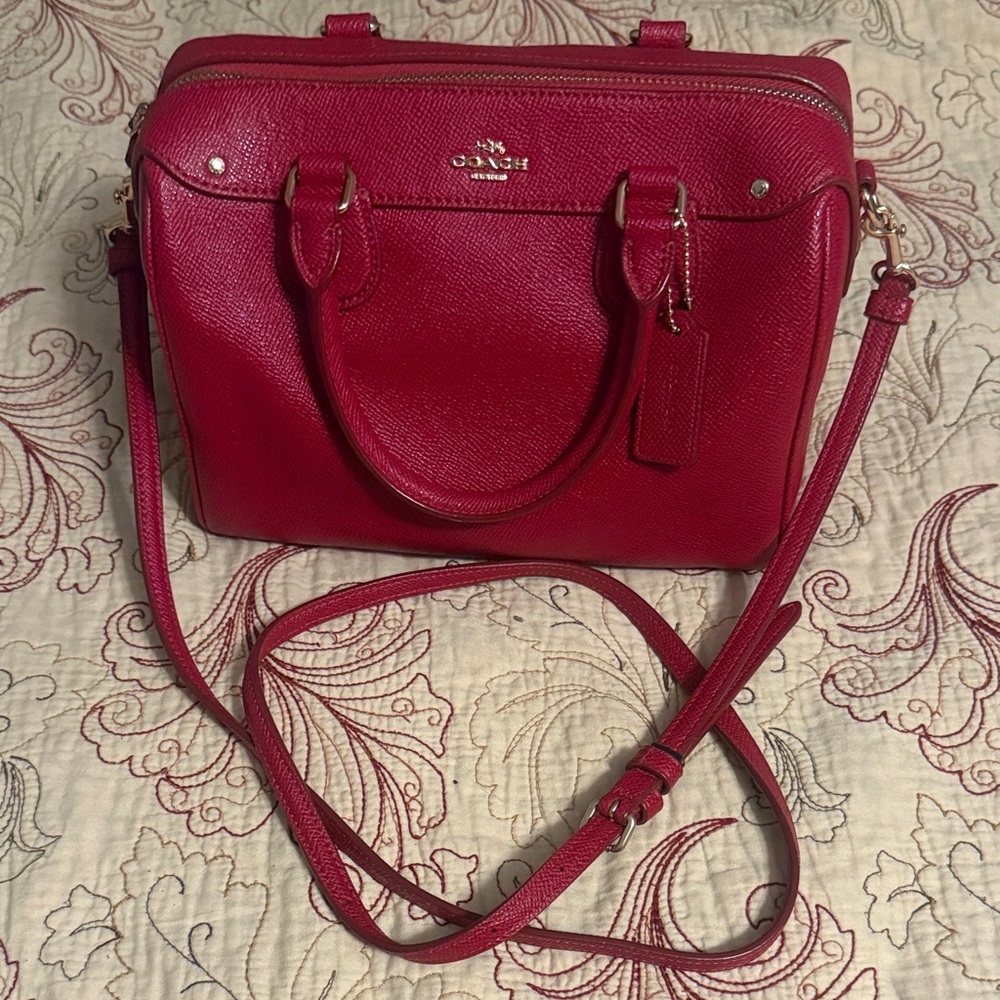 Coach Mini Bennett Leather Satchel